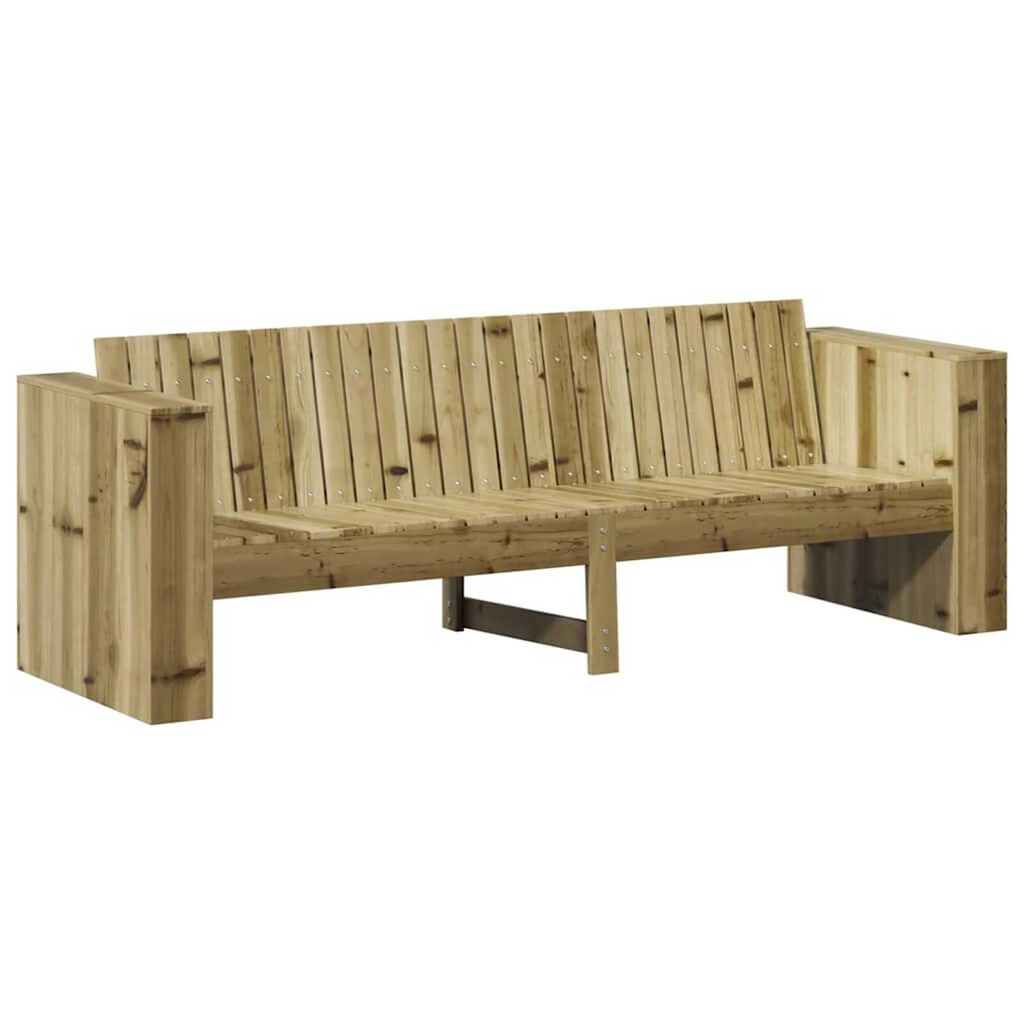 vidaXL Καναπές Κήπου Πράσινο 185.5 x 60 x 62 εκ.