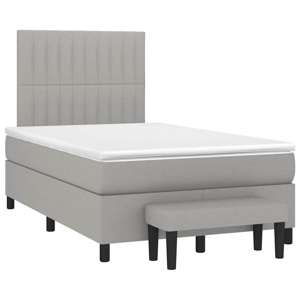 vidaXL &Kappa;&rho;&epsilon;&beta;ά&tau;&iota; Boxspring &mu;&epsilon; &Sigma;&tau;&rho;ώ&mu;&alpha; &Alpha;&nu;&omicron;&iota;&chi;&tau;ό &Gamma;&kappa;&rho;&iota; 120x190 &epsilon;&kappa;. &Upsilon;&phi;&alpha;&sigma;&mu;ά&tau;&iota;&nu;&omicron;