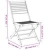 vidaXL Καρέκλες Κήπου Πτυσσόμενες 4 τεμ 48,5x61,5x87 εκ. Μασίφ Ακακία