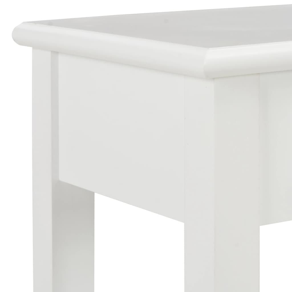 vidaXL Τραπέζι Κονσόλα Λευκό 110 x 35 x 80 εκ. Ξύλινο