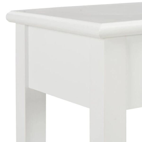 vidaXL Τραπέζι Κονσόλα Λευκό 110 x 35 x 80 εκ. Ξύλινο