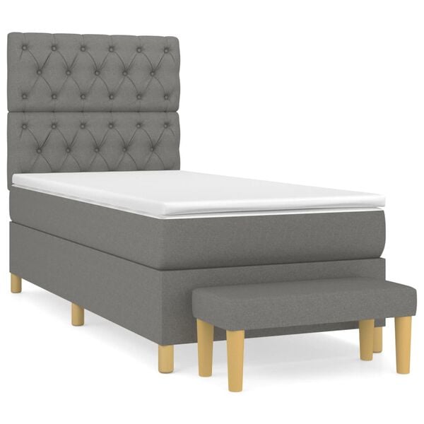 vidaXL &Kappa;&rho;&epsilon;&beta;ά&tau;&iota; Boxspring &mu;&epsilon; &Sigma;&tau;&rho;ώ&mu;&alpha; &Sigma;&kappa;&omicron;ύ&rho;&omicron; &Gamma;&kappa;&rho;&iota; 80x200 &epsilon;&kappa;. &Upsilon;&phi;&alpha;&sigma;&mu;ά&tau;&iota;&nu;&omicron;