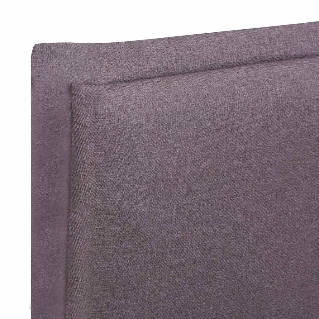 vidaXL Σκελετός Κρεβατιού Χωρίς Στρώμα Taupe Υφασμάτινο 135x190 εκ.