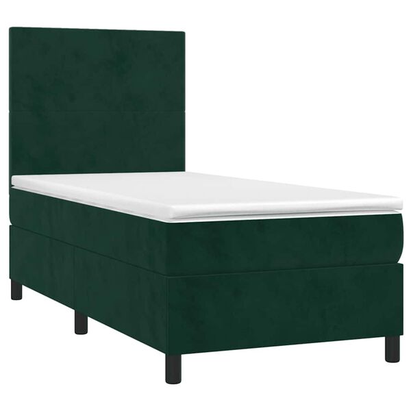 vidaXL &Kappa;&rho;&epsilon;&beta;ά&tau;&iota; Boxspring &mu;&epsilon; &Sigma;&tau;&rho;ώ&mu;&alpha; &Sigma;&kappa;&omicron;ύ&rho;&omicron; &Pi;&rho;ά&sigma;&iota;&nu;&omicron; 90x190 &epsilon;&kappa;. &Beta;&epsilon;&lambda;&omicron;ύ&delta;&iota;&nu;&omicron;