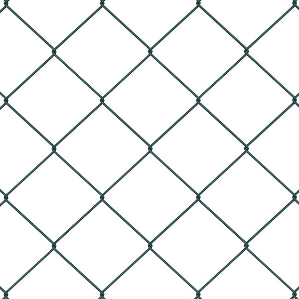 vidaXL Σετ Στύλων Φράχτη Πράσινο 1.5 x 10 m Επικαλυμμένος Χάλυβας