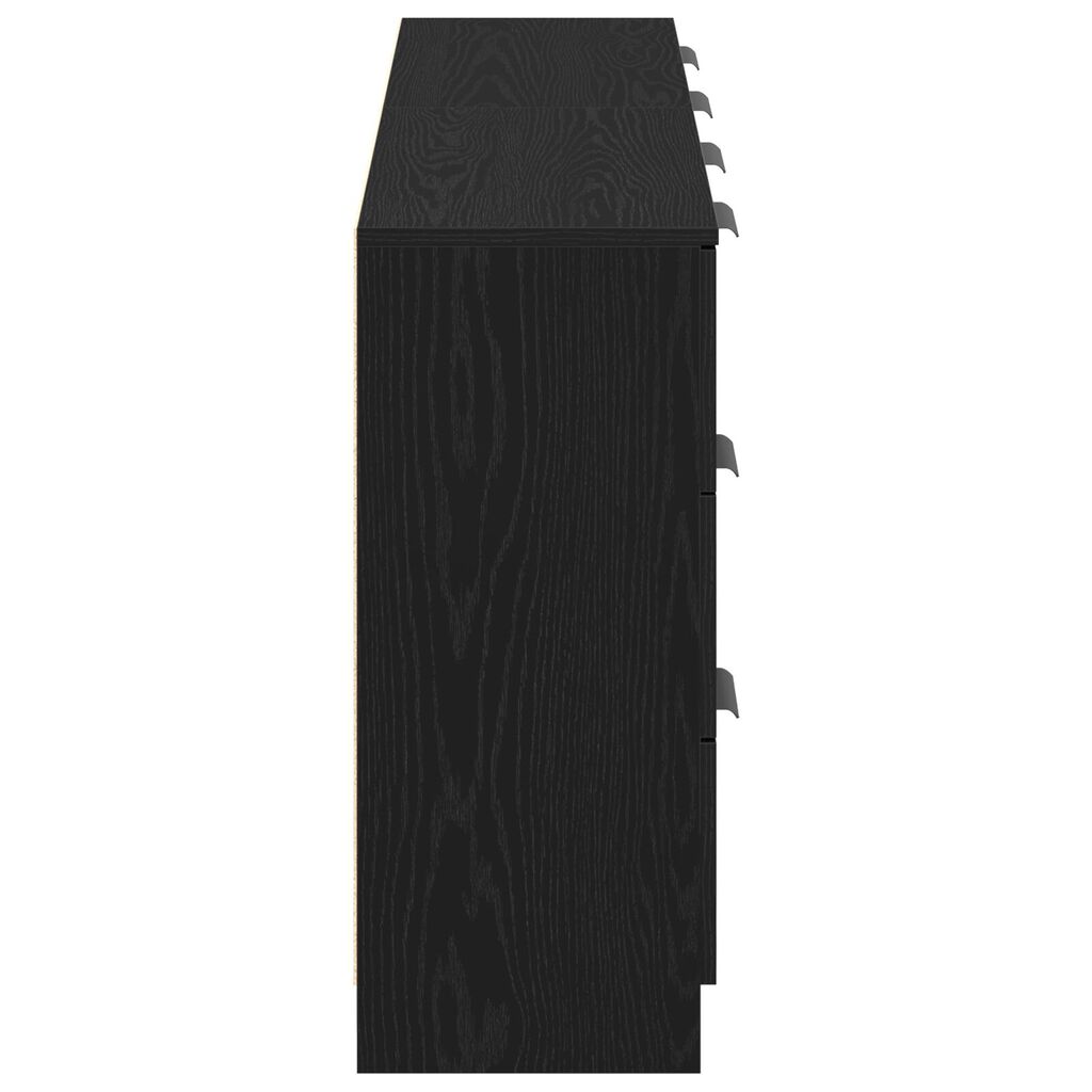 vidaXL Μπουφές Μαύρη Οξυά 180 x 30 x 70 εκ Επεξεργασμένο ξύλο