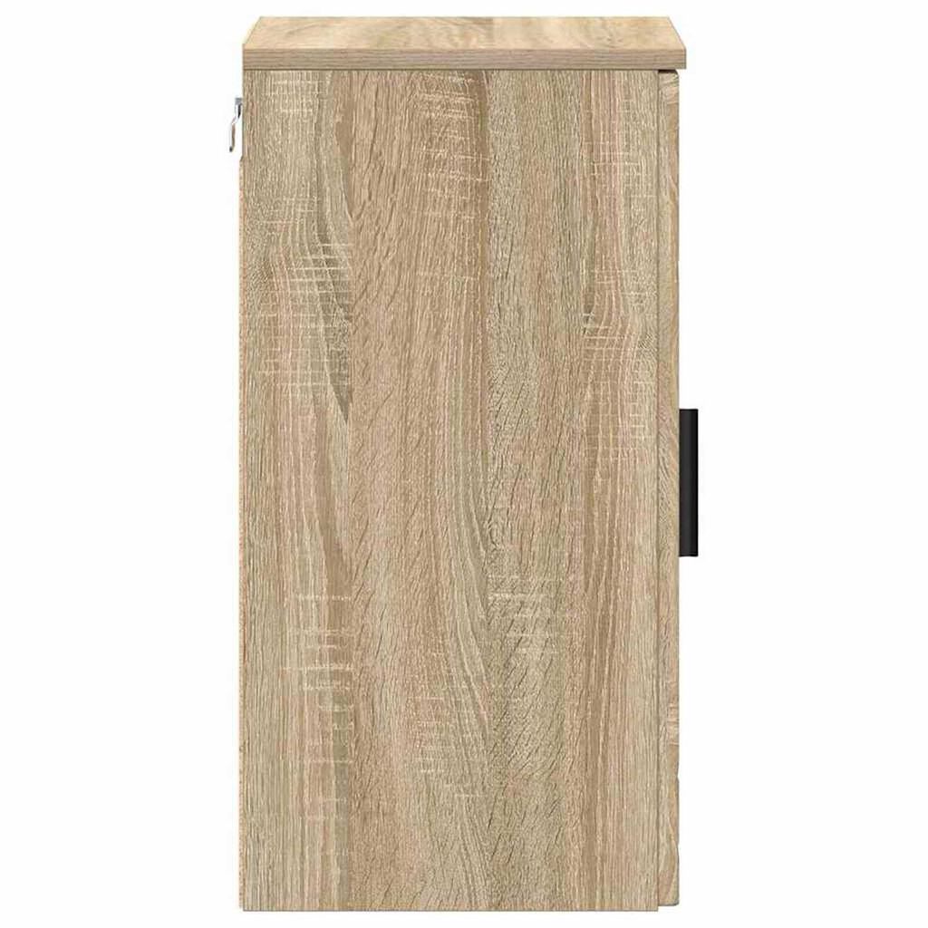 vidaXL Ντουλάπι Μπάνιου με αποθήκευση Sonoma Δρυς 30 x 31,5 x 61 εκ