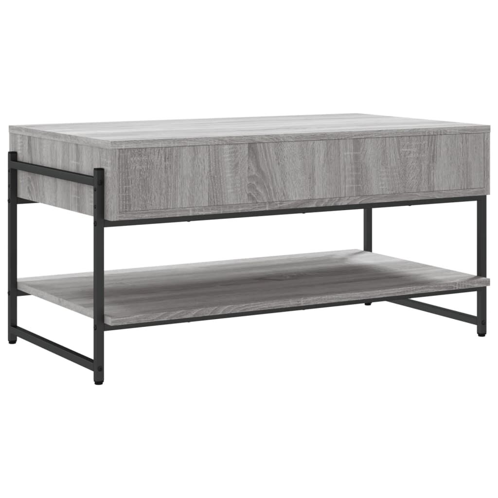 vidaXL Τραπεζάκι Σαλονιού Γκρι Sonoma 90x50x45 εκ. Επεξεργασμένο Ξύλο