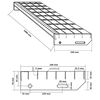 vidaXL Σκαλοπάτια από Σχάρα 100x24x7 εκ. από Γαλβανισμένο Χάλυβα