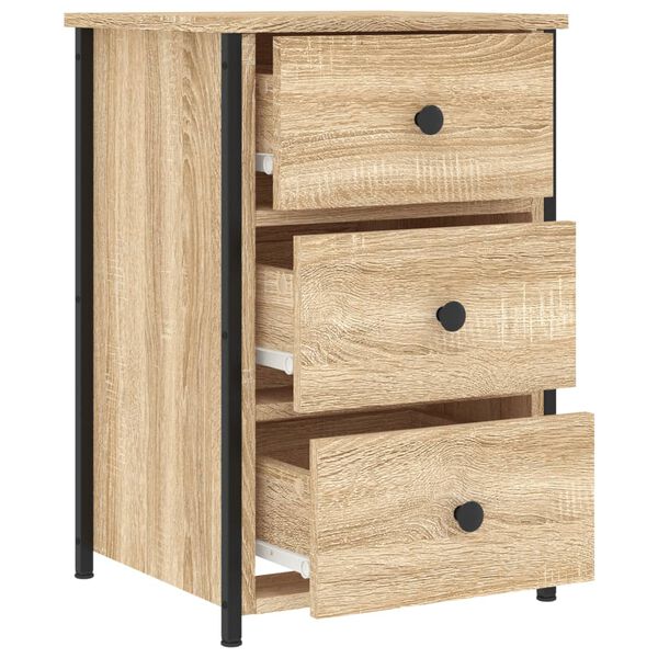 vidaXL Κομοδίνο Sonoma Δρυς 40 x 36 x 60 εκ. από Επεξεργασμένο Ξύλο