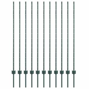 vidaXL &Epsilon;&nu;&sigma;&omega;&mu;&alpha;&tau;&omega;&mu;έ&nu;&omicron;&sigmaf; &Pi;ό&lambda;&omicron;&sigmaf; &Phi;&rho;ά&chi;&tau;&eta; 11 pcs &Pi;&rho;ά&sigma;&iota;&nu;&omicron; 180 cm