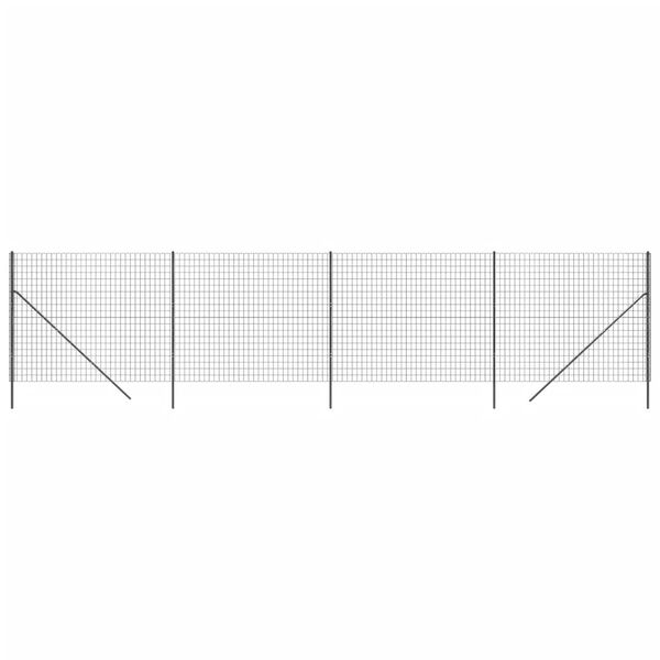 vidaXL Συρματόπλεγμα Περίφραξης Ανθρακί 1,8x10 μ. Γαλβανισμένο Ατσάλι