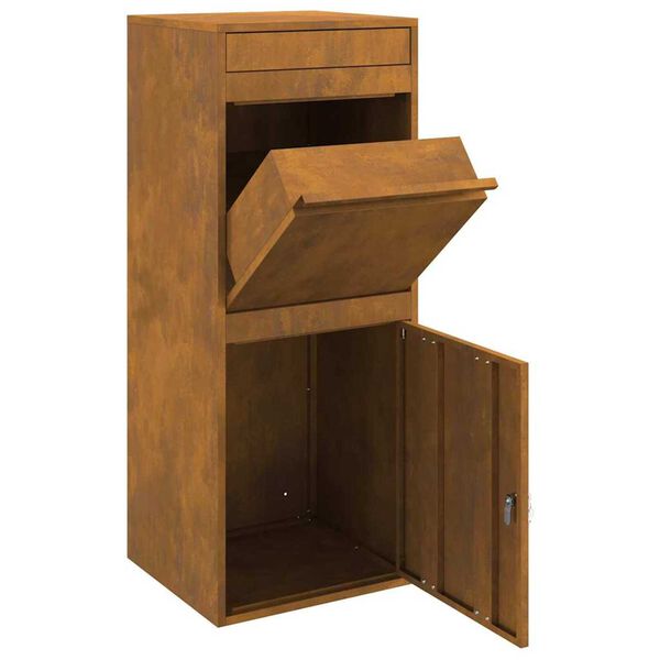 vidaXL Θυρίδα Πακέτων Σκ rusty 41 x 38 x 103 εκ