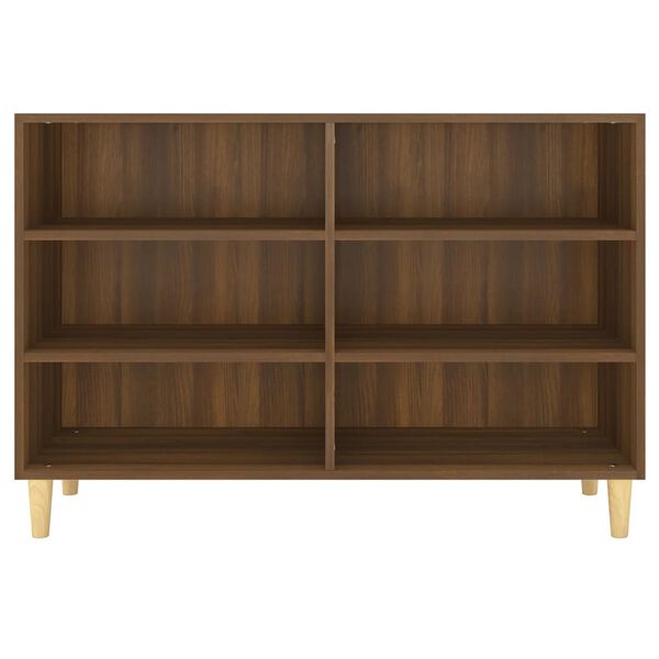 vidaXL Ραφιέρα Καφέ Δρυς 103,5 x 35 x 70 εκ. από Επεξεργ. Ξύλο