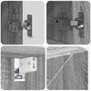 vidaXL Σετ Επίπλων Μπάνιου με πόρτα 4 pcs Γκρι sonoma 61 x 35 x 64 εκ.