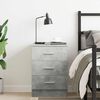 vidaXL Κομοδίνο Γκρι του Σκυροδέματος 38 x 35 x 56 εκ. από Επεξ. Ξύλο