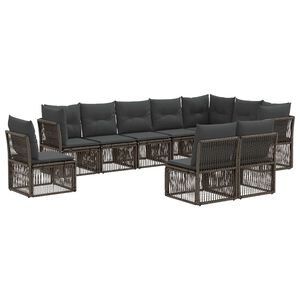vidaXL &Sigma;&epsilon;&tau; &Kappa;&alpha;&nu;&alpha;&pi;έ &Kappa;ή&pi;&omicron;&upsilon; 10 pcs &Gamma;&kappa;&rho;&iota; &sigma;&upsilon;&nu;&theta;&epsilon;&tau;&iota;&kappa;ό &rho;&alpha;&tau;ά&nu;