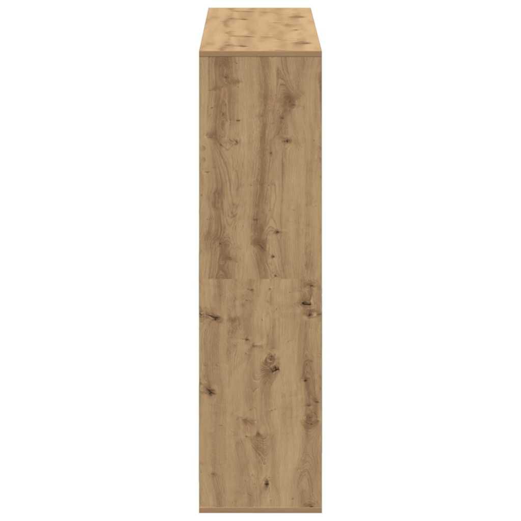 vidaXL Βιβλιοθήκη Αρτισιανή Δρυς 100x33x125,5εκ από Επεξεργασμένο Ξύλο