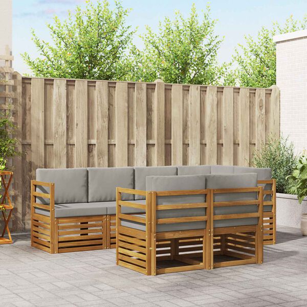 vidaXL &Sigma;&alpha;&lambda;&omicron;&nu;ά&kappa;&iota; &Gamma;&omega;&nu;&iota;&alpha;&kappa;&omicron;ύ &Kappa;&alpha;&nu;&alpha;&pi;έ 7 pcs &Phi;&upsilon;&sigma;&iota;&kappa;ό &kappa;&alpha;&iota; &Alpha;&nu;&omicron;&iota;&chi;&tau;ό &Gamma;&kappa;&rho;&iota;