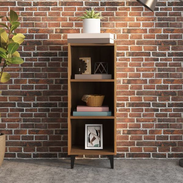 vidaXL Ντουλάπι Καφέ Δρυς 34,5x32,5x90 εκ. Επεξεργασμένο Ξύλο