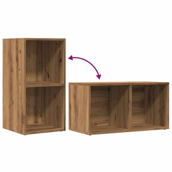 vidaXL LP Κουτί Αποθήκευσης Αρτισιανή Δρυς 69,5x34x36 εκ. Επεξ.Ξύλο