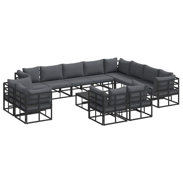vidaXL Σετ Καναπέ Κήπου με μαξιλάρι 13 pcs