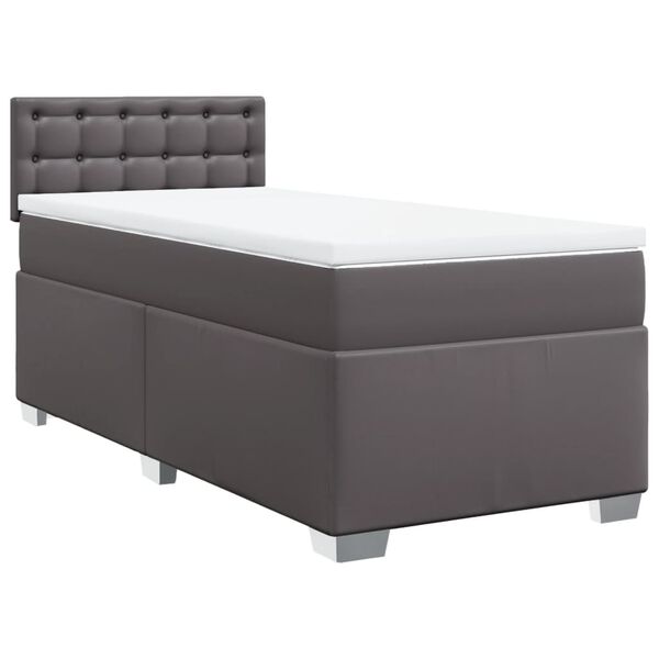 vidaXL &Kappa;&rho;&epsilon;&beta;ά&tau;&iota; Boxspring &mu;&epsilon; &Sigma;&tau;&rho;ώ&mu;&alpha; &Gamma;&kappa;&rho;&iota; 90x190 &epsilon;&kappa;. &alpha;&pi;ό &Sigma;&upsilon;&nu;&theta;&epsilon;&tau;&iota;&kappa;ό &Delta;έ&rho;&mu;&alpha;