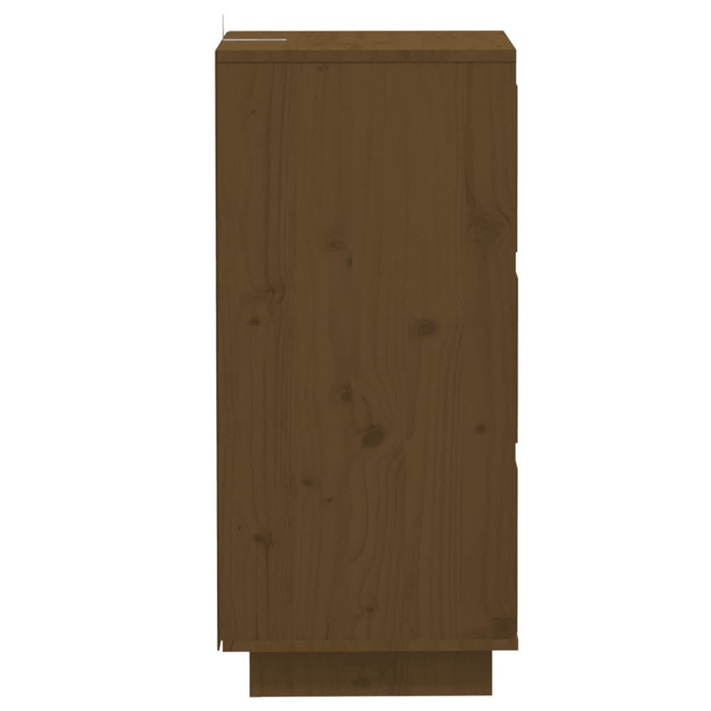 vidaXL Συρταριέρες 2 τεμ. Καφέ Μελί 32x34x75 εκ. από Μασίφ Ξύλο Πεύκου