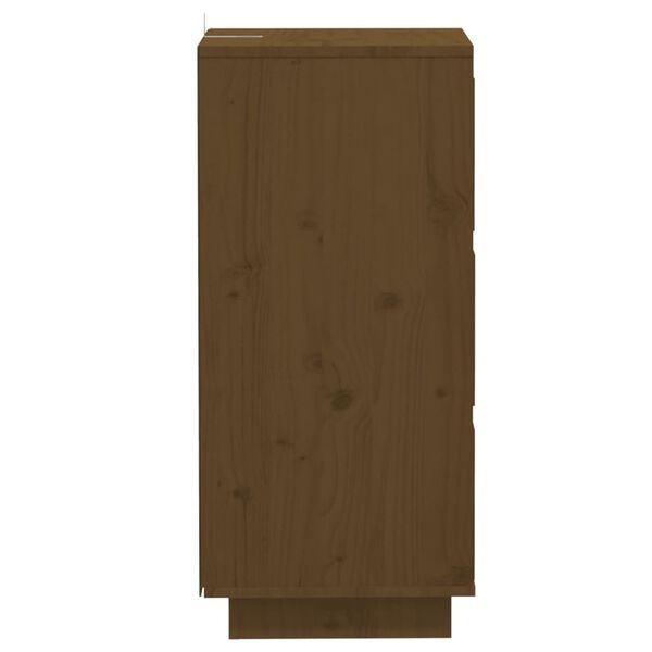 vidaXL Συρταριέρες 2 τεμ. Καφέ Μελί 32x34x75 εκ. από Μασίφ Ξύλο Πεύκου