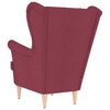 vidaXL πολυθρόνα Wine Red 74x84x100 cm Ύφασμα