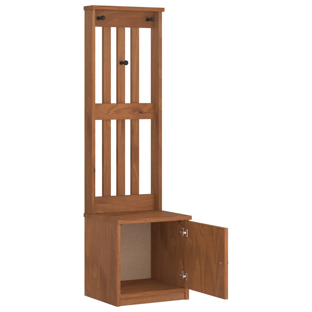 vidaXL Δέντρο χωλ "SANDNES" 45x40x159,5 εκ.Πεύκο μασίφ ξύλο