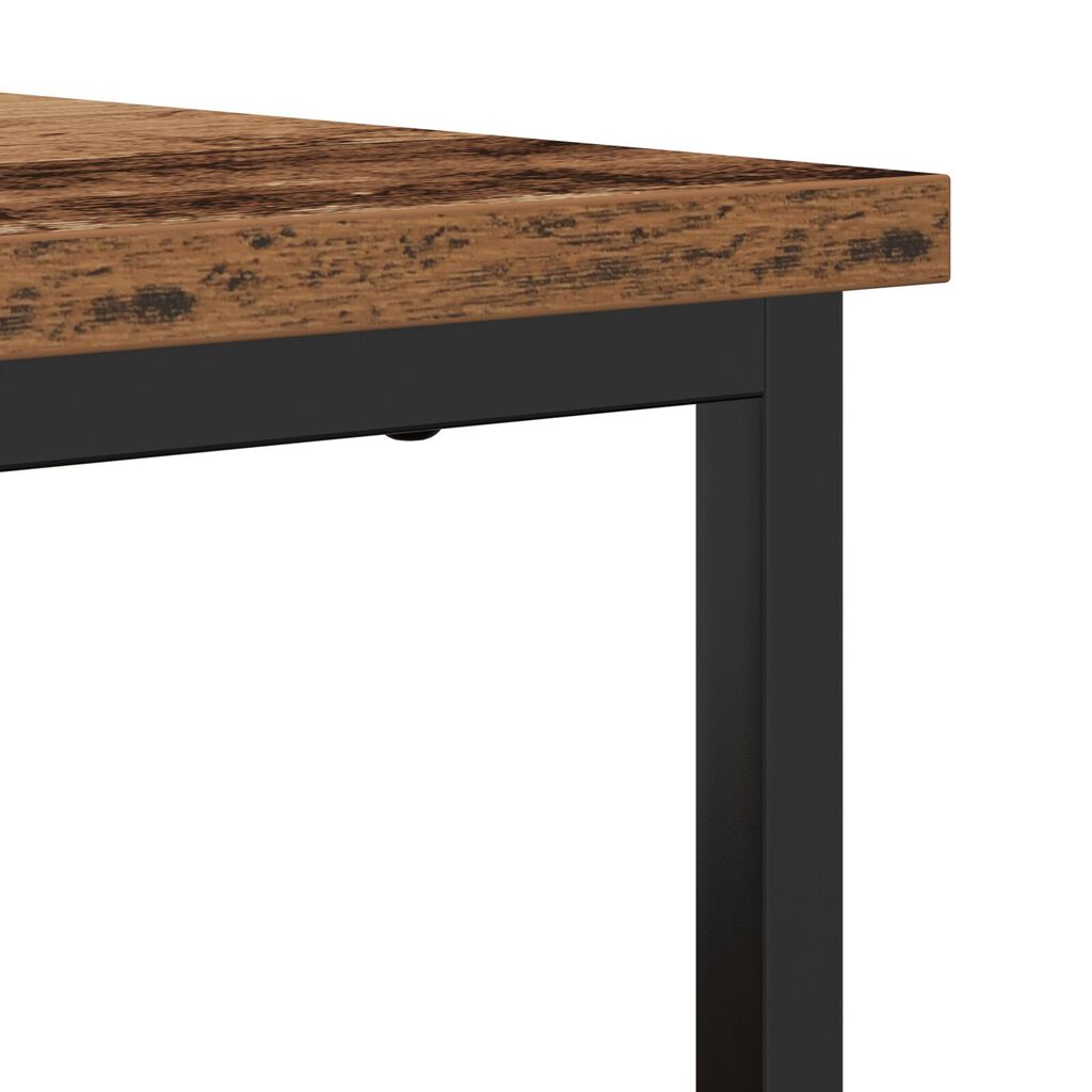 vidaXL Μπουφές Παλιού Ξύλου 100x35x80 εκ. Κατασκευασμένο από MDF και Ψηλό Μέταλλο