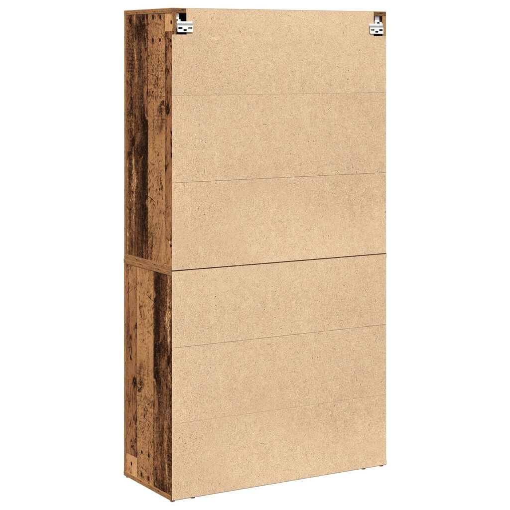 vidaXL Υψηλό ντουλάπι Παλαιού Ξύλου 80x33x150 cm Κατασκευασμένο Υλικό