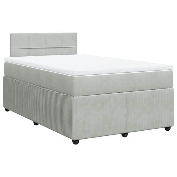 vidaXL &Kappa;&rho;&epsilon;&beta;ά&tau;&iota; Boxspring &mu;&epsilon; &Sigma;&tau;&rho;ώ&mu;&alpha; &Alpha;&nu;&omicron;&iota;&chi;&tau;ό &Gamma;&kappa;&rho;&iota; 120x200 &epsilon;&kappa;. &Beta;&epsilon;&lambda;&omicron;ύ&delta;&iota;&nu;&omicron;