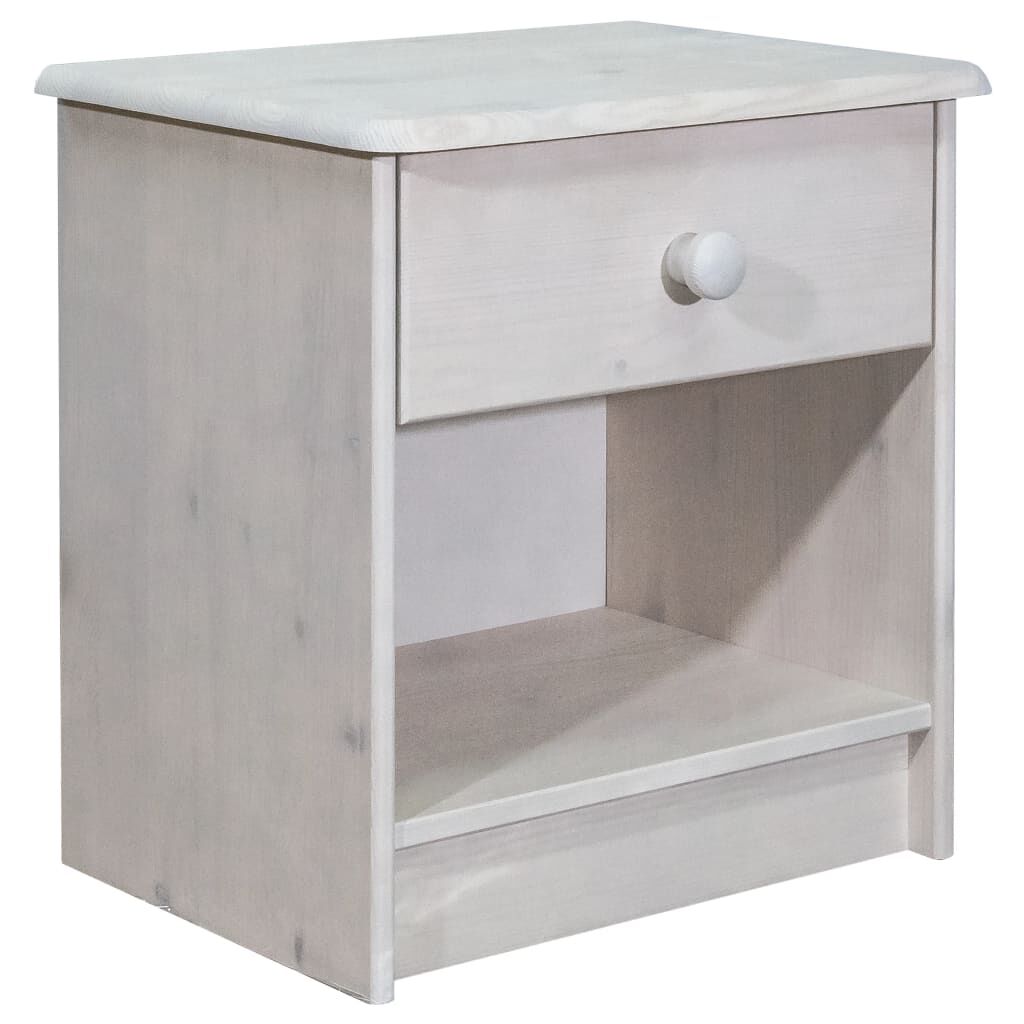 vidaXL Κομοδίνο 41 x 30 x 42 εκ. από Μασίφ Ξύλο Πεύκου
