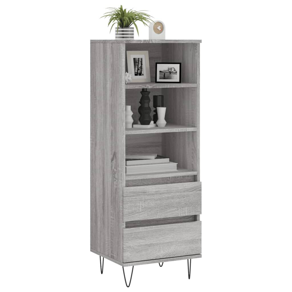 vidaXL Ντουλάπι Γκρι Sonoma 40x36x110 εκ. από Επεξεργασμένο Ξύλο
