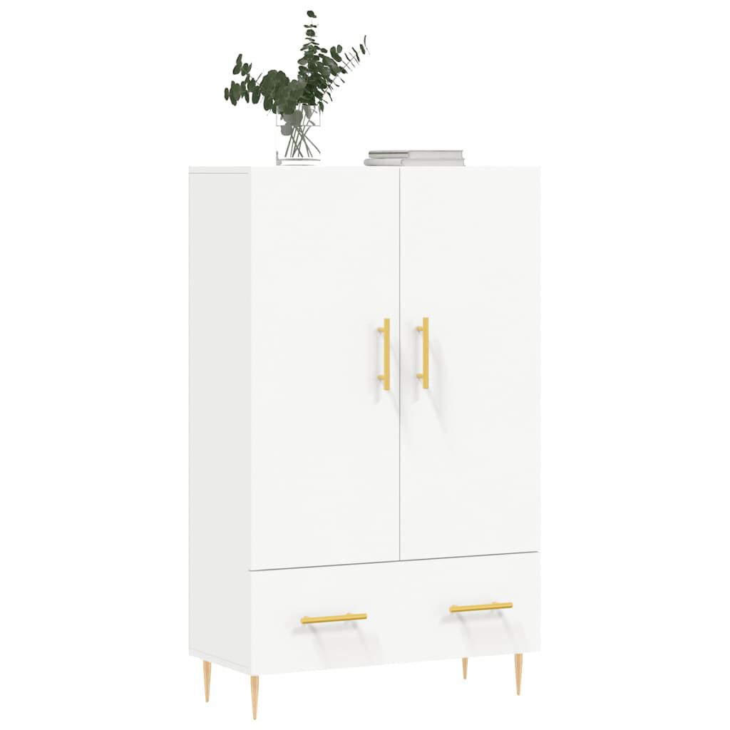 vidaXL Ντουλάπα Λευκή 69,5 x 31 x 115 εκ. από Επεξεργασμένο Ξύλο