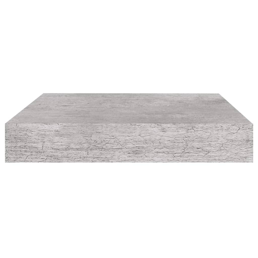 vidaXL Ράφι Τοίχου Γκρι Σκυροδέματος 23 x 23,5 x 3,8 εκ. από MDF