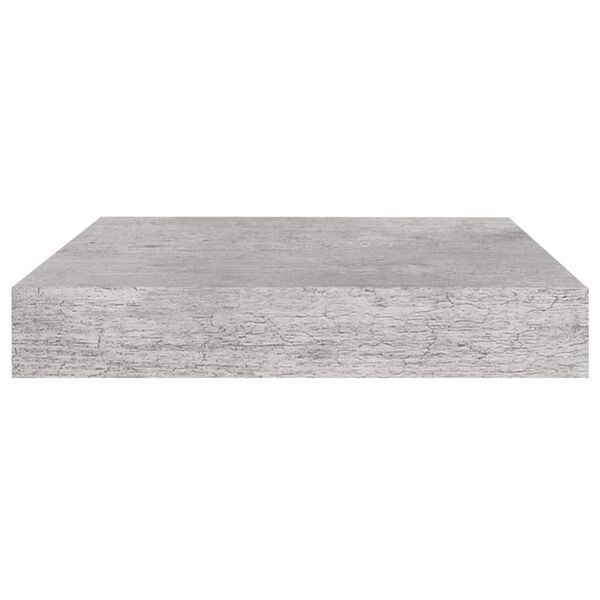 vidaXL Ράφι Τοίχου Γκρι Σκυροδέματος 23 x 23,5 x 3,8 εκ. από MDF