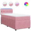 vidaXL &Kappa;&rho;&epsilon;&beta;ά&tau;&iota; Boxspring &mu;&epsilon; &Sigma;&tau;&rho;ώ&mu;&alpha; &Rho;&omicron;&zeta; 90x190 &epsilon;&kappa;. &Beta;&epsilon;&lambda;&omicron;ύ&delta;&iota;&nu;&omicron;