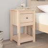 vidaXL Κομοδίνα 2 τεμ. 40 x 35 x 61,5 εκ. από Μασίφ Ξύλο Πεύκου