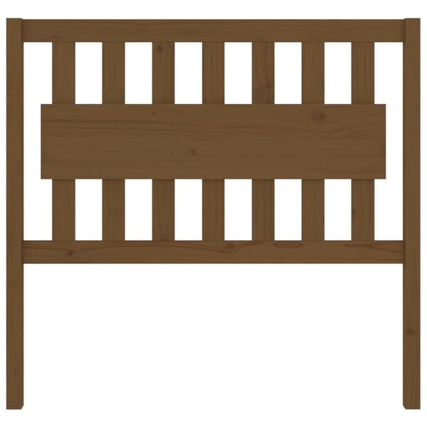 vidaXL Κεφαλάρι Κρεβατιού Μελί 105,5 x 4 x 100 εκ. Μασίφ Ξύλο Πεύκου