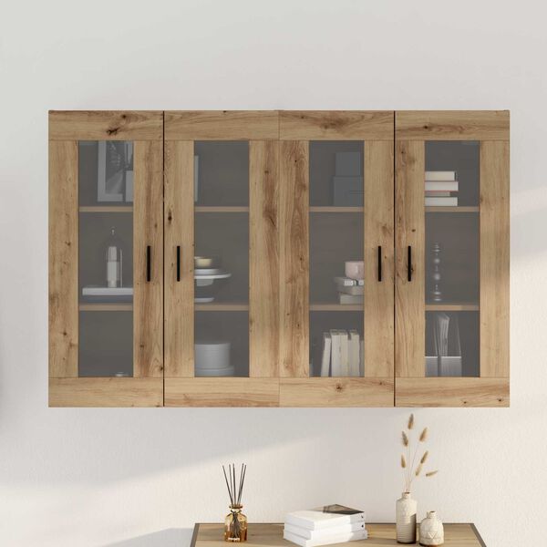 vidaXL Ντουλάπια Τοίχου 2 Τεμάχια Artisan Δρυς 69.5 x 34 x 90 cm, Τεχνητό Ξύλο
