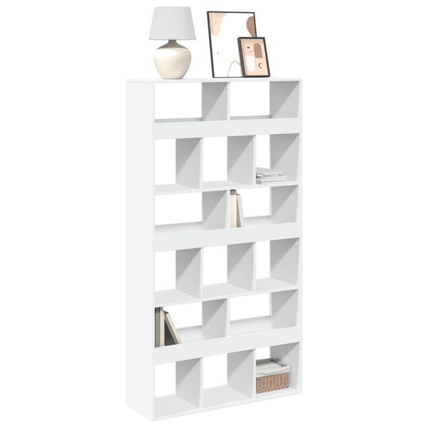 vidaXL Βιβλιοθήκη Λευκή 100x33x187,5 εκ. Επεξ. Ξύλο
