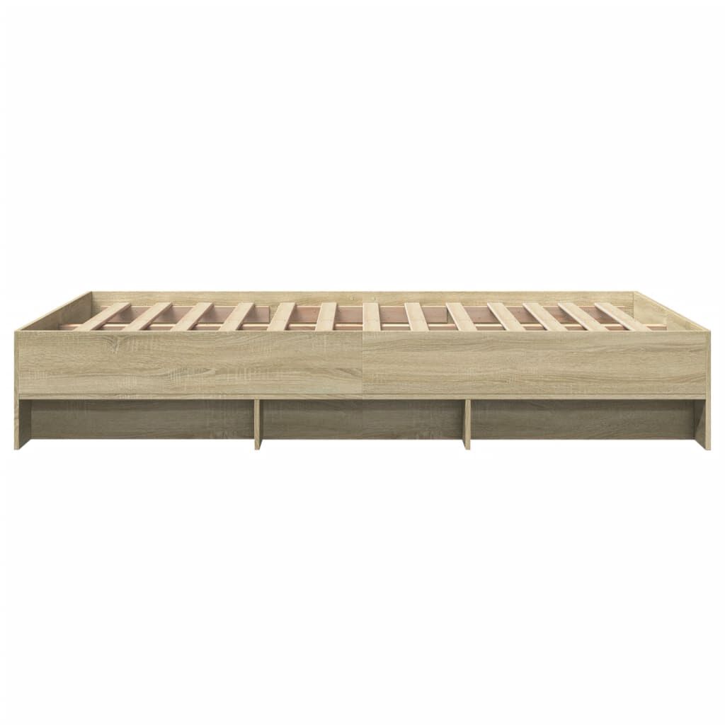 vidaXL Πλαίσιο Κρεβατιού Χωρ. Στρώμα Sonoma Δρυς 120x200εκ. Επ. Ξύλο