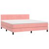 vidaXL &Kappa;&rho;&epsilon;&beta;ά&tau;&iota; Boxspring &mu;&epsilon; &Sigma;&tau;&rho;ώ&mu;&alpha; &Rho;&omicron;&zeta; 180x200 &epsilon;&kappa;. &Beta;&epsilon;&lambda;&omicron;ύ&delta;&iota;&nu;&omicron;