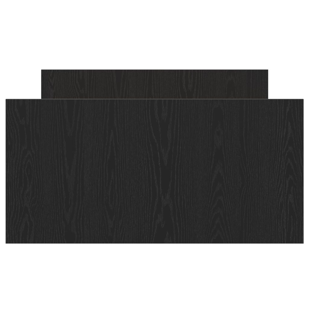 vidaXL Κρεβάτι χωρίς στρώμα Μαύρο Δρυς 90x190 εκ Επεξεργασμένο ξύλο