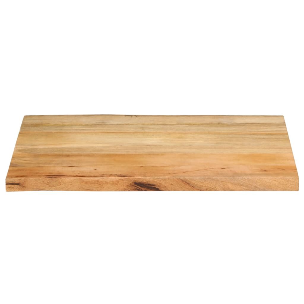 vidaXL Επιφάνεια Τραπεζιού 80x60x2,5 εκ. Live Edge Μασίφ Ξύλο Μάνγκο