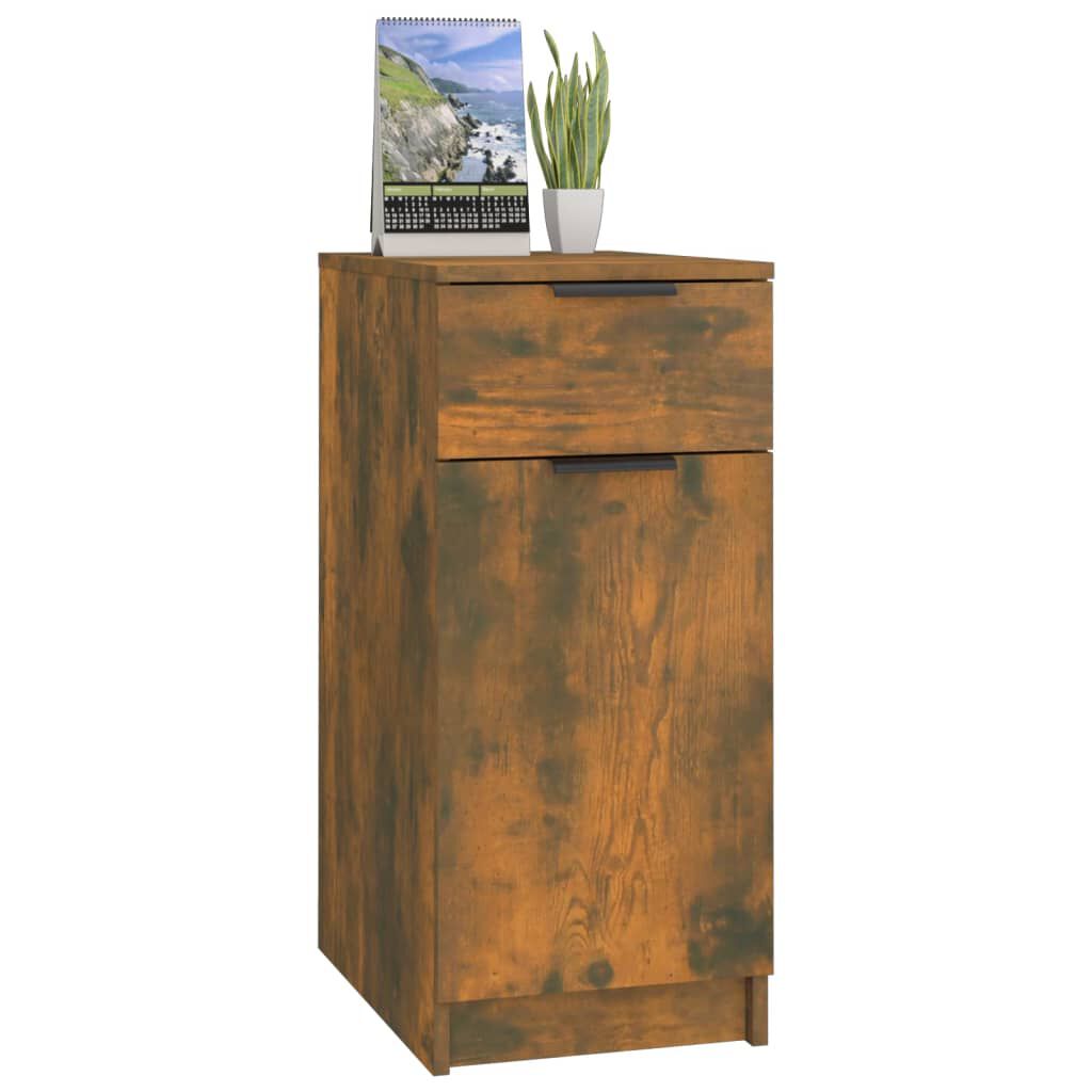 vidaXL Ντουλάπι Γραφείου Καπνιστή Δρυς 33,5x50x75 εκ. Επεξεργ. Ξύλο
