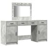 vidaXL Τραπέζι περιποίησης με συρτάρι 3 pcs Γκρι 40 x 41 x 75 εκ